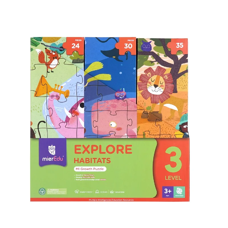 Casual games MierEdu Growth Puzzle Level 3 - Explore Habitats