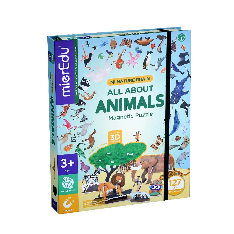 Age-appropriate puzzles MierEdu Magnetic Puzzle - All About Animals
