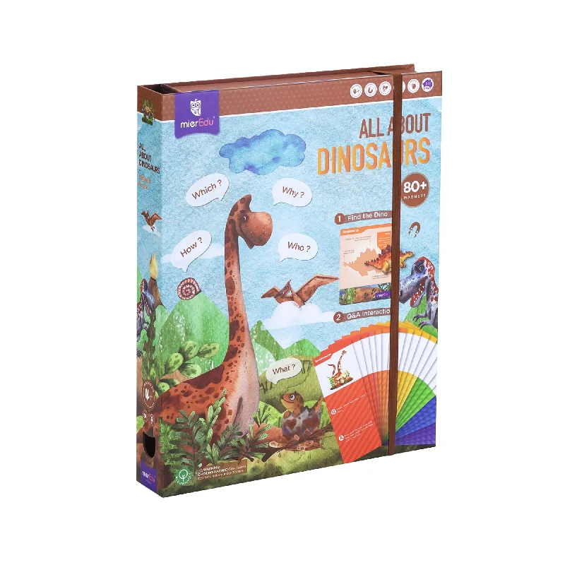 Educational games MierEdu Magnetic Puzzle - All About Dinosaurs