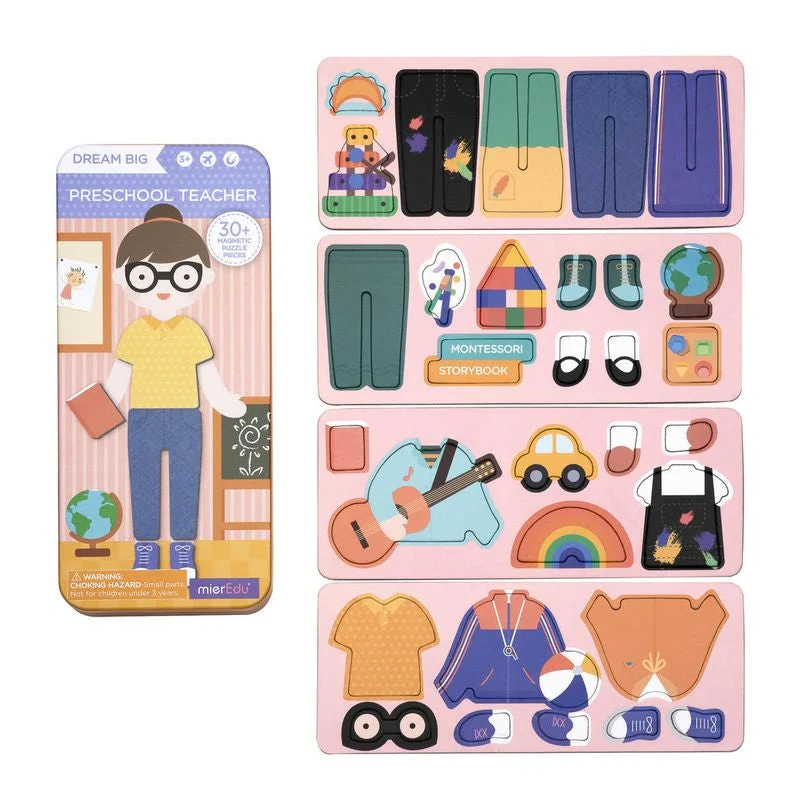 Thought-provoking puzzles MierEdu Magnetic Puzzle Box Preschool Teacher