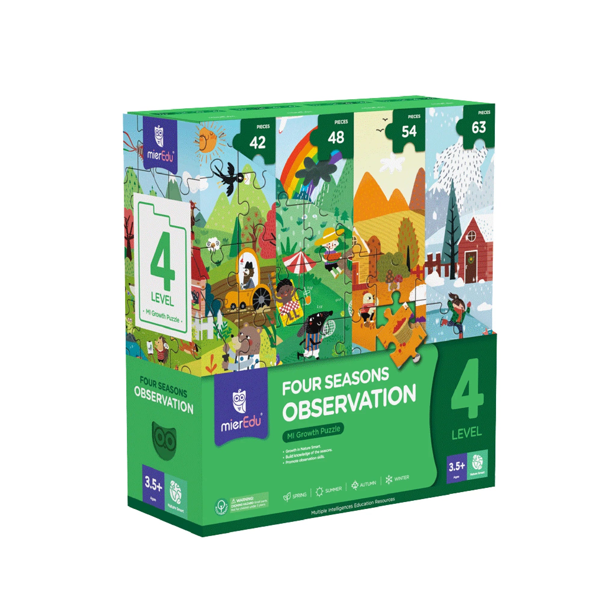 Relaxing games MierEdu Mi Growth Puzzle Level 4 - Four Seasons Observation