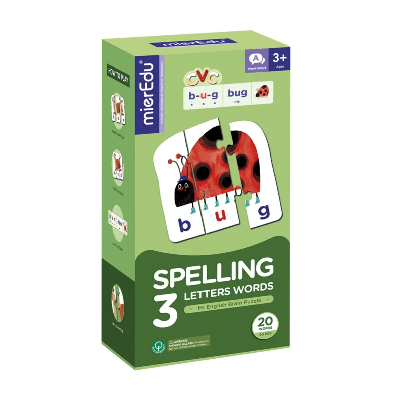 Entertaining games MierEdu Spelling 3 Letters Words Puzzle