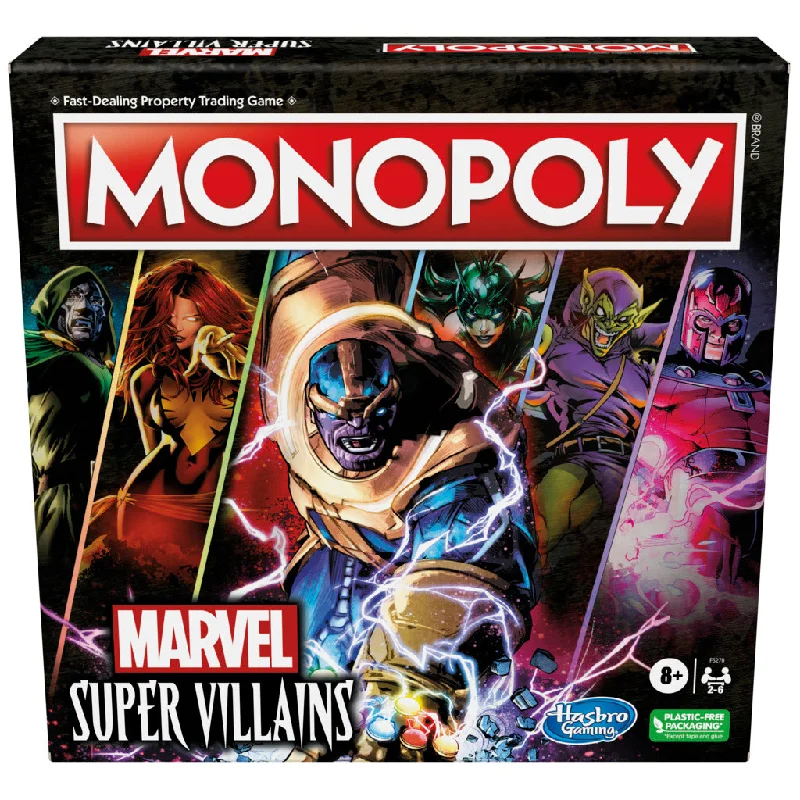 Thought-provoking puzzles Monopoly Marvel Super Villains Edition