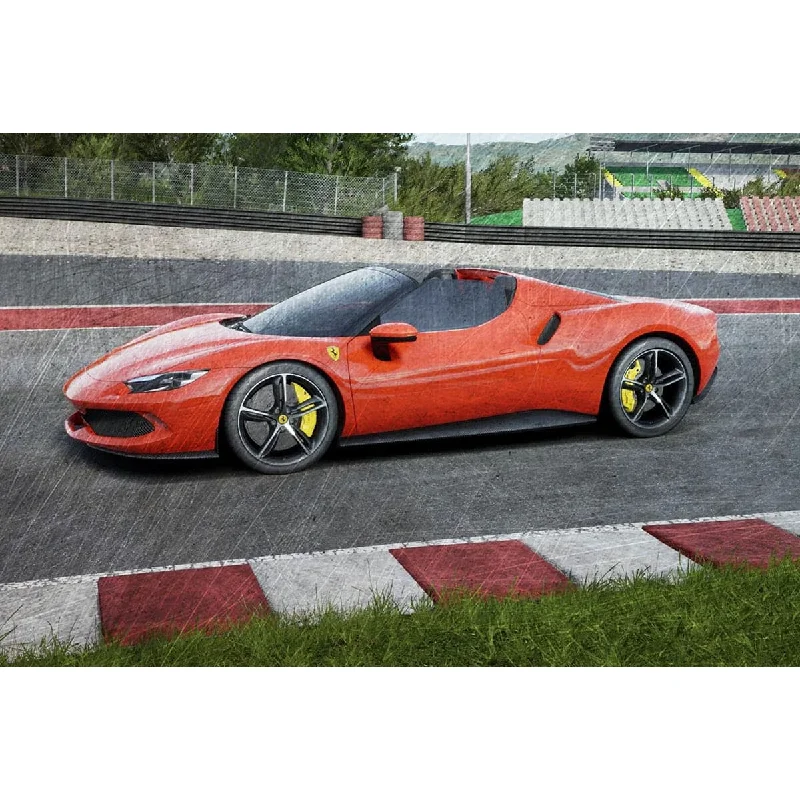 Realistic toy carsMR COLLECTION MODELS 1/18 Ferrari 296 GTS Rosso Corsa Met