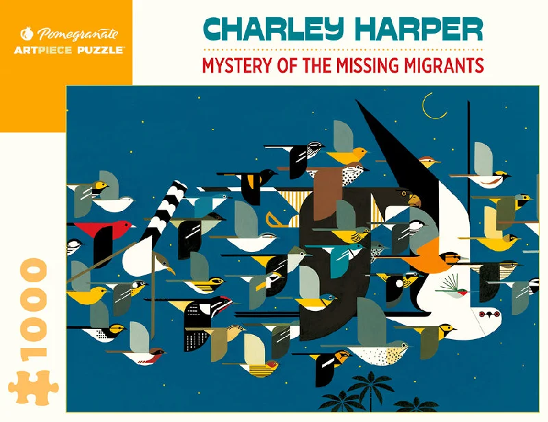 Casual games Mystery of The Missing Migrants - 1000 Piece Charley Harper Puzzle