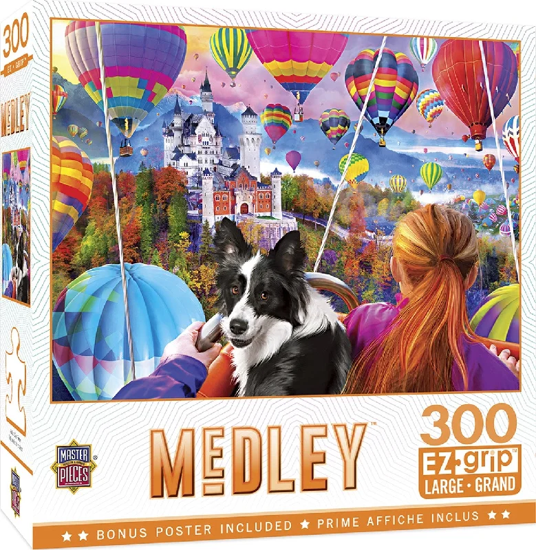 Interactive games Neuschwanstein Balloons 300 Piece Large Format Medley Puzzle