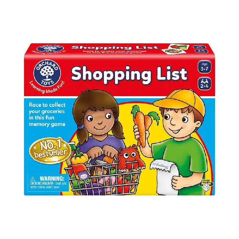 Age-appropriate puzzles Orchard Shopping List Games