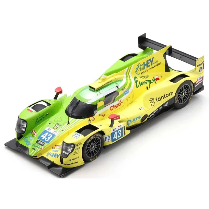 High-quality toy cars Oreca 07 - Gibson No.43 Inter Europol Competition - 24H Le Mans 2022 - D. Heinemeier-Hansson - F. Scherer - P. Fittipaldi. With Acrylic Cover - 1:18 Scale Resin Model Car High-quality toy cars Oreca 07 - Gibson No.43 Inter Europol Competition - 24H Le Mans 2022 - D. Heinemeier-Hansson - F. Scherer - P. Fittipaldi. With Acrylic Cover - 1:18 Scale Resin Model Car