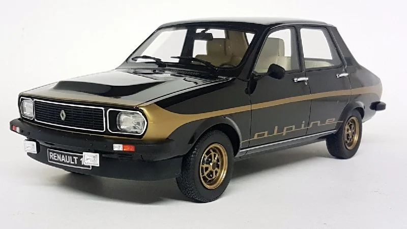 Enthusiastic toysOtto 1/18 Scale Resin OT336 - Renault 12 Alpine Black / Gold