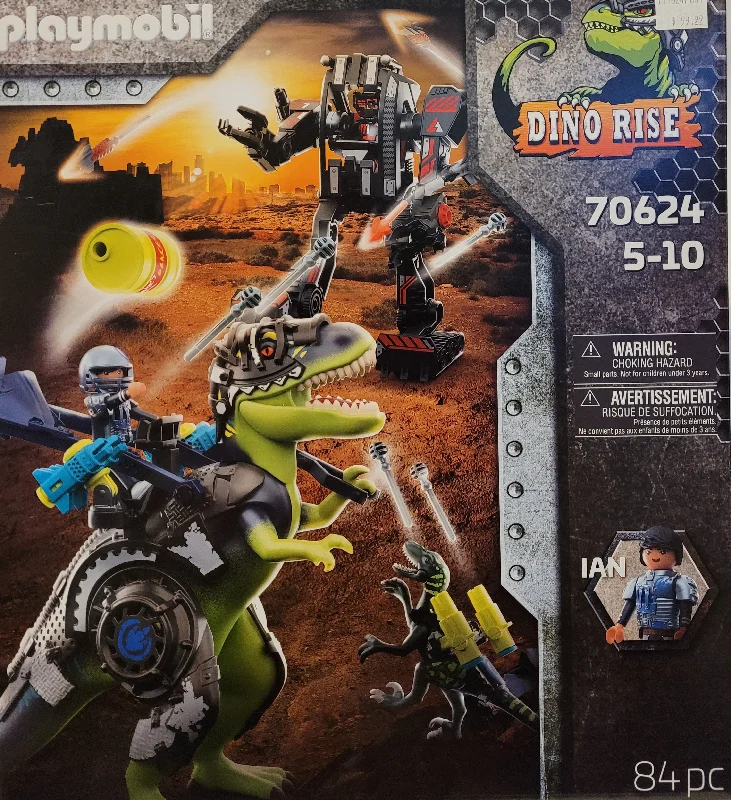 Entertaining games Playmobil Dino Rise - T-Rex: Battle of the Giants 70624