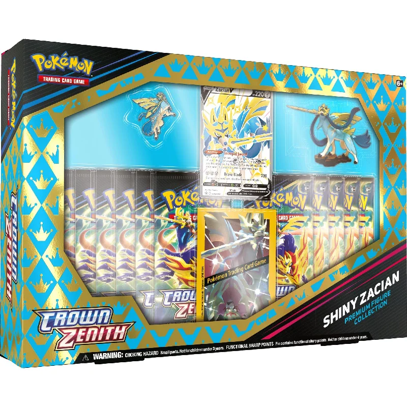 Thought-provoking puzzles Pokemon TCG Crown Zenith Shiny Zacian & Zamazenta Premium Figure Collection Box Set Assorted Styles