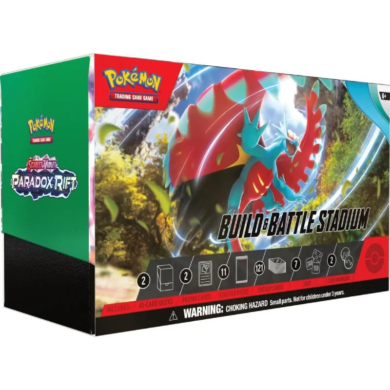 Strategic puzzles Pokemon TCG Scarlet & Violet 4 Paradox Rift Build & Battle Stadium