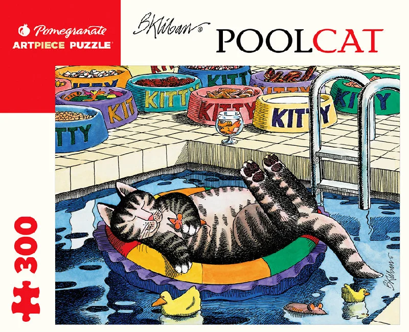 Thought-provoking puzzles Pool Cat - B. Kliban 300 Piece Puzzle