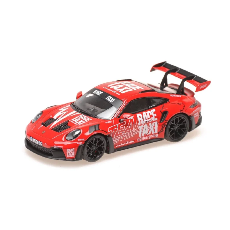 High-quality toy cars PORSCHE 911 (992) GT3RS - 2024 - RED - GETSPEED RACE TAXI - 1:43 Scale Diecast Model Car