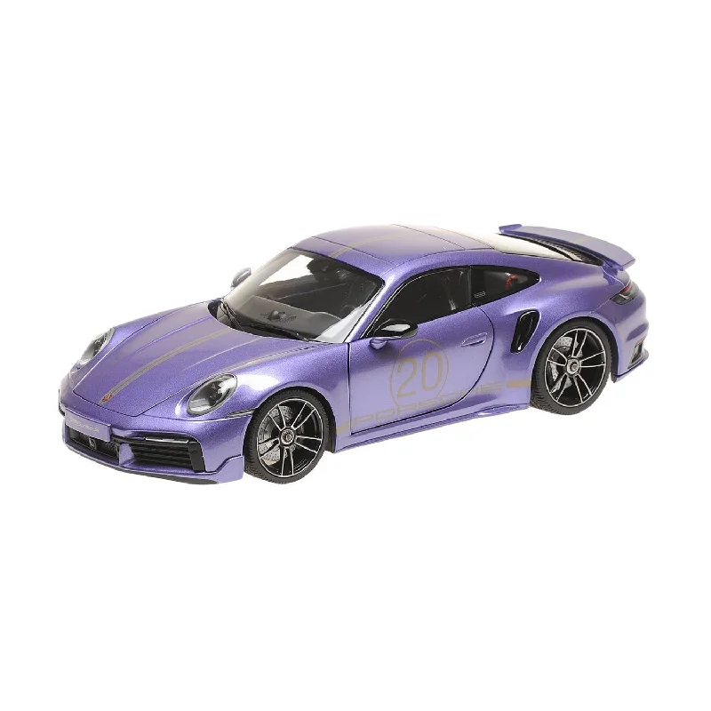 High-quality materials toys Porsche 911 (992) Turbo S Coupe Sports Design 2021 - Viola - 1:18 Scale Diecast Model Car High-quality materials toys Porsche 911 (992) Turbo S Coupe Sports Design 2021 - Viola - 1:18 Scale Diecast Model Car
