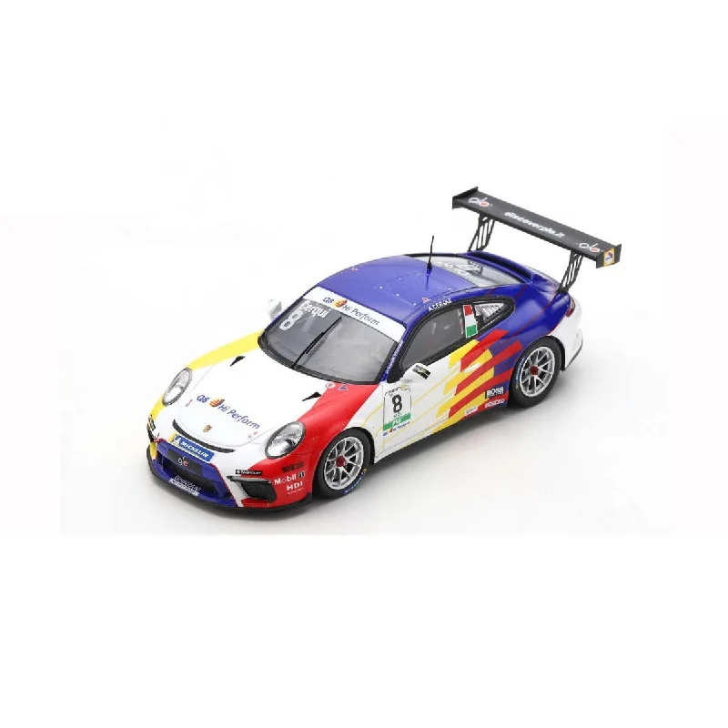 Realistic toy carsPorsche 911 GT3 Cup No.8 Porsche Carrera Cup Italia Champion 2021 - Alberto Cerqui - Limited 300.   - 1:43 Scale Resin Model Car