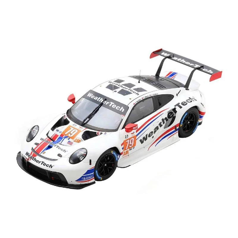 Playful toys Porsche 911 RSR-19 No.79 WeatherTech Racing - 2nd LMGTE Am 24H Le Mans 2022 - C. MacNeil - J. Andlauer - T. Merrill. With Acrylic Cover - 1:18 Scale Resin Model Car Playful toys Porsche 911 RSR-19 No.79 WeatherTech Racing - 2nd LMGTE Am 24H Le Mans 2022 - C. MacNeil - J. Andlauer - T. Merrill. With Acrylic Cover - 1:18 Scale Resin Model Car