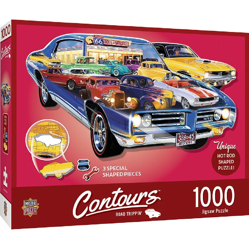 Casual games Road Trippin' 1000 Piece Contours Puzzle