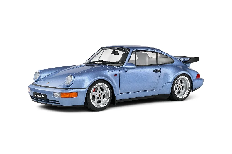 Enthusiastic toysSolido PORSCHE 911 -964 - 1990 - Turbo Blue Diecast Car 1/18