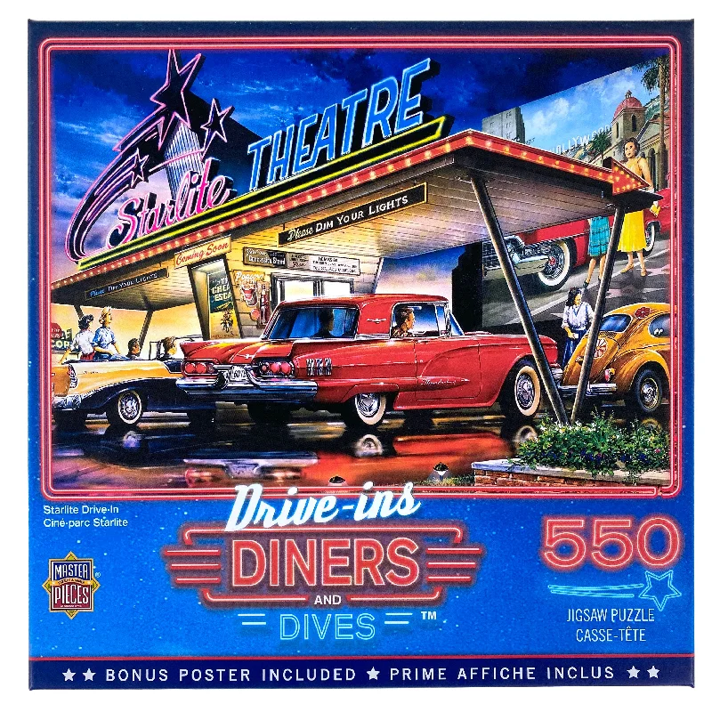 Entertaining games Starlite Drive In 550 Piece Puzzle