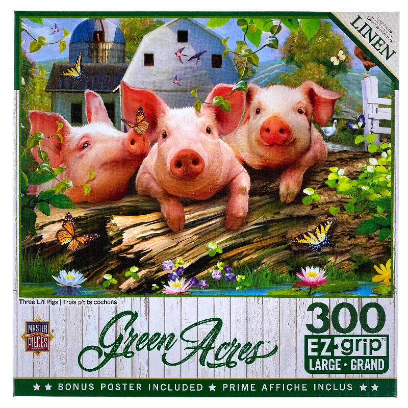 Fun gamesThree Li'l Pigs 300 Piece Large Format Puzzle