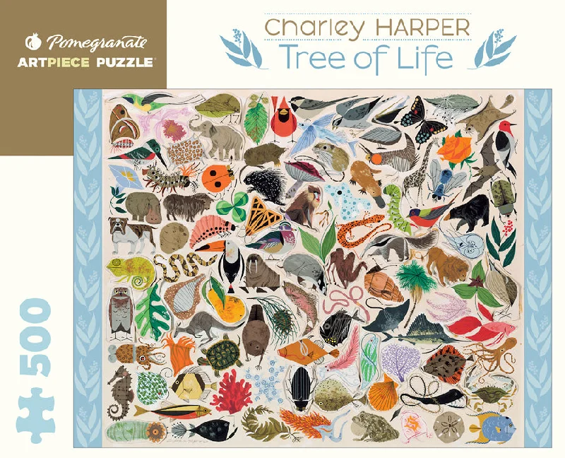 Multi-level puzzles Tree Of Life - Charley Harper 500 Piece Puzzle