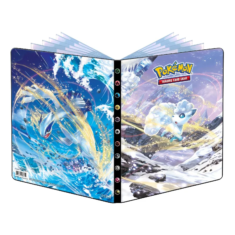Strategic puzzles Ultra Pro Pokemon TCG Sword & Shield Silver Tempest Lugia & Alolan Vulpix 9-Pocket Portfolio