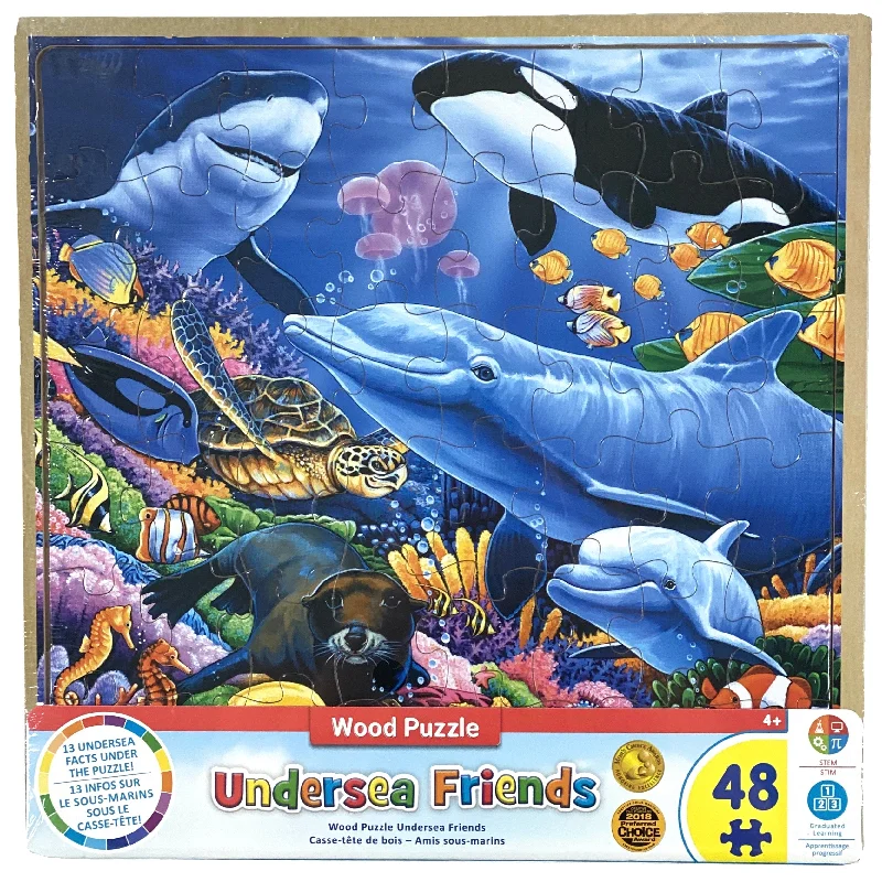 Logical puzzles Undersea Friends 48 Piece Wooden Puzzle