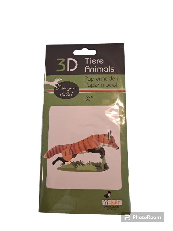 Social games 3D Paper Model - Fox