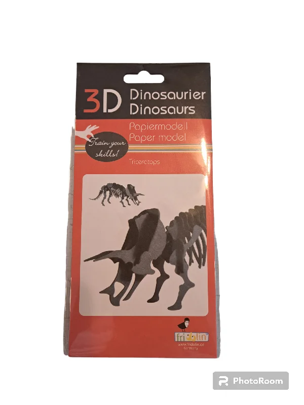 Competitive games 3D Paper Model - Triceratops