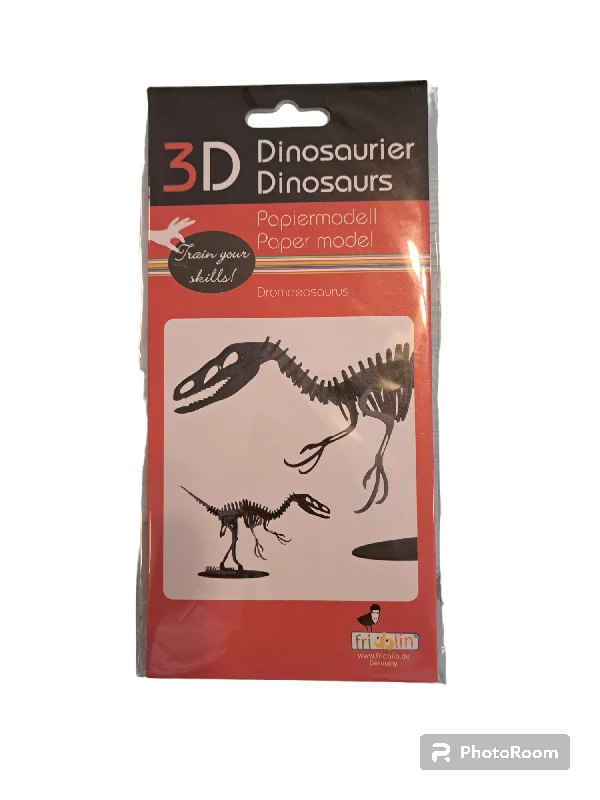 Engaging puzzles3D Paper Model - Dromaeosaurus