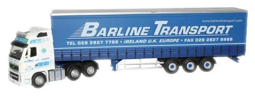 Playful toys Oxford Diecast Barline Volvo FH Curtainside - 1:76 Scale