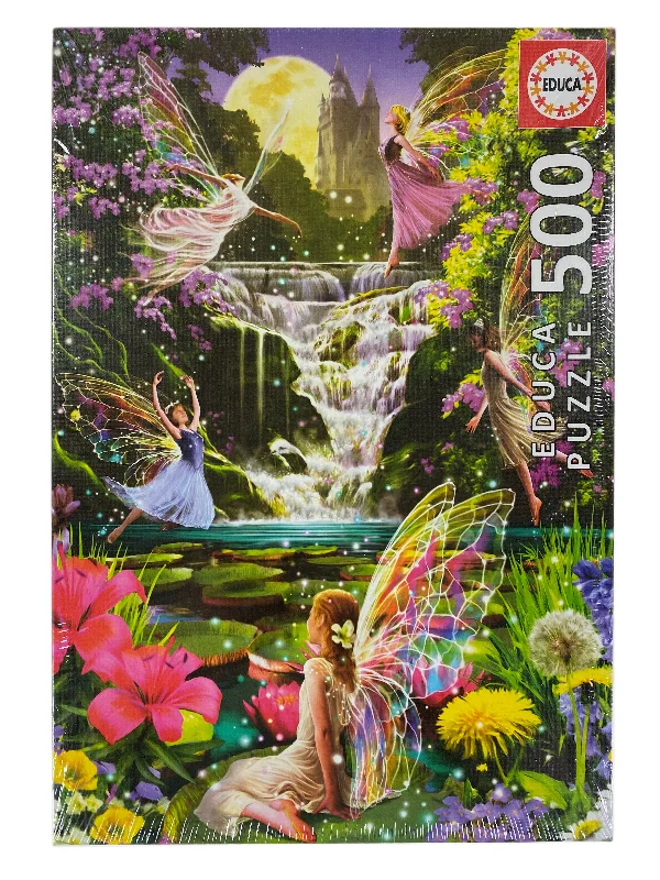 Interactive games Waterfall Fairies 500 Piece Puzzle