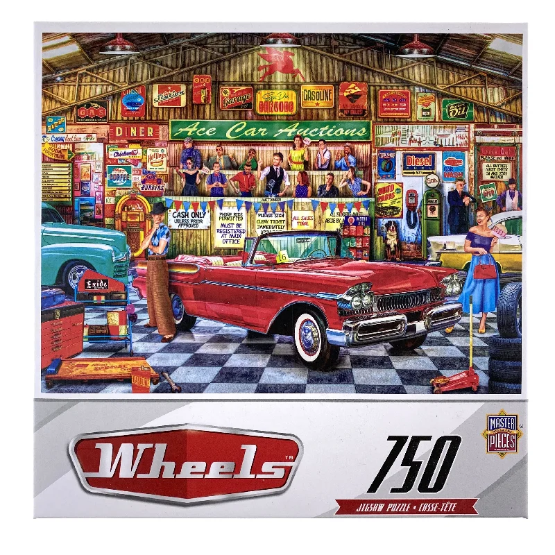 Engaging puzzlesWheels - The Auctioneer 750 Piece Puzzle
