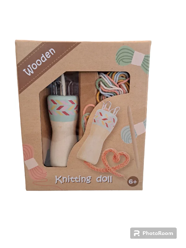 Intricate puzzles Wooden Knitting Doll